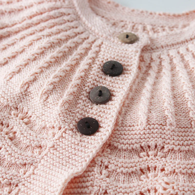 Newborn Baby Outfit Knitted Sweater Cardigans+Bodysuit 2pcs Set Baby Girl Birthday Clothing Set Pink white Gray Available