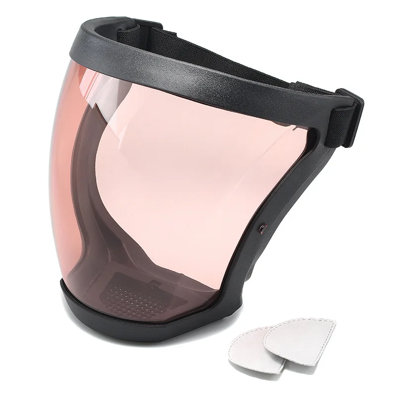 Factory Direct Hot Sale Full Face Shields Transparent Durable Protective Facial Goggles Anti-fog Anti-scratch for Industrial Use