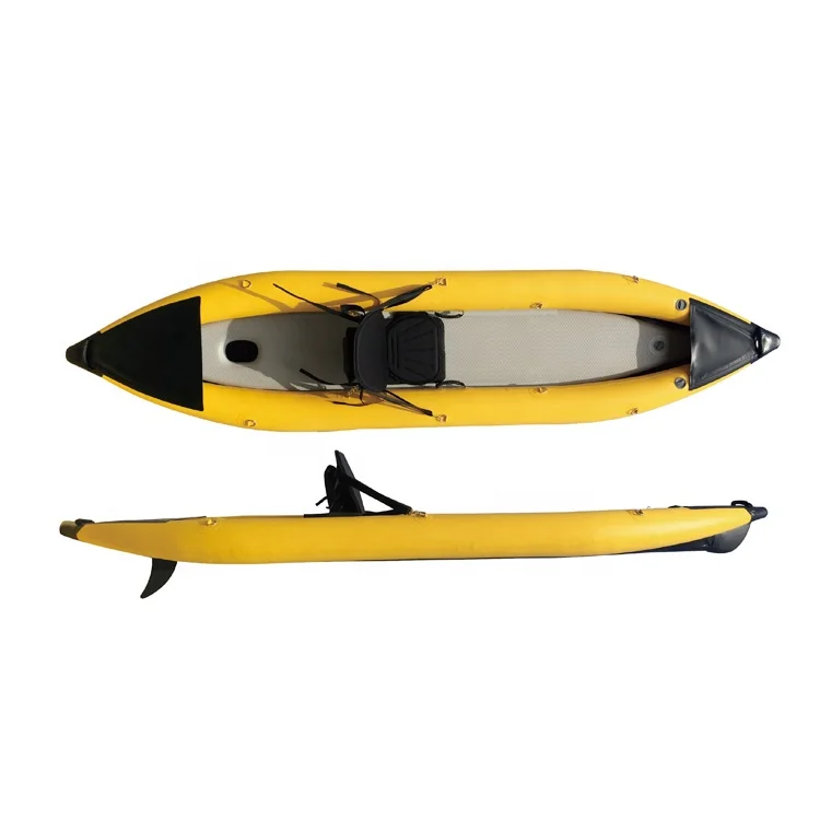 factory custom canoes plastic kayak made in China for both fishing and recreation