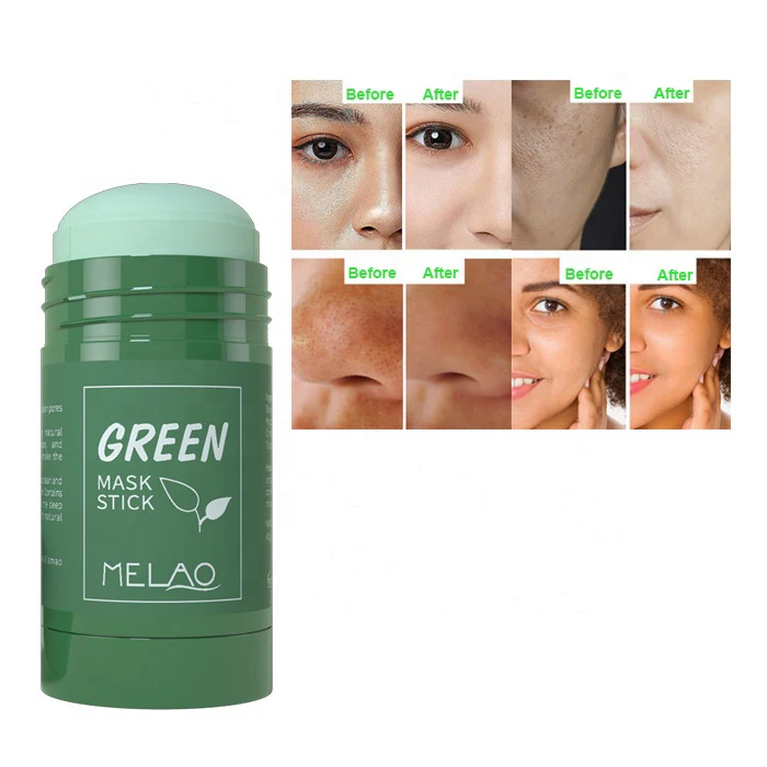 Skincare Beauty Products Private Label Skin Repair And Acne Remove Organic Green Tea Musk Clay Stick for Women