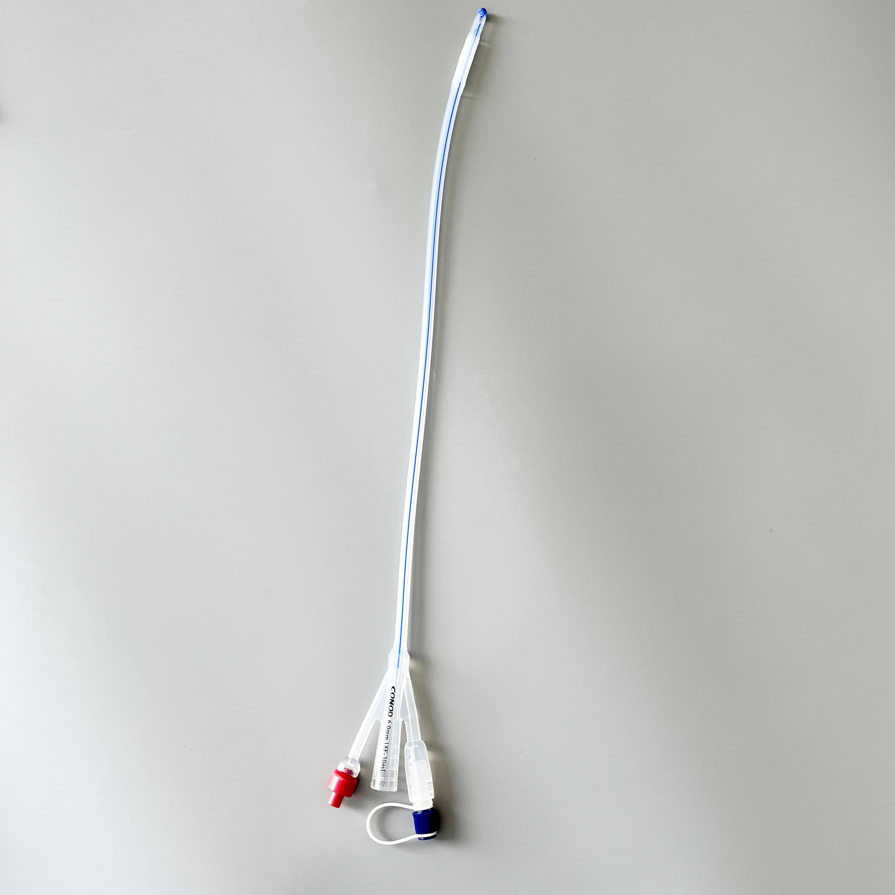 Disposable Urethral Catheter Three Way Different Sizes Silicone Urinary Foley Catheter with 30ml Balloon