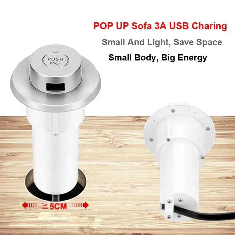 Новое поступление 2020 настольное зарядное устройство со скрытым USB портом для отеля офиса конференц-зала выдвижная розетка дивана с