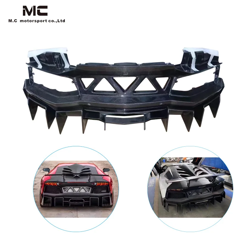 Для lamborghini LP700 LP740 карбоновый авентадор LP700-4 задний автомобильный бампер для Lamborghini Aventador 11-15