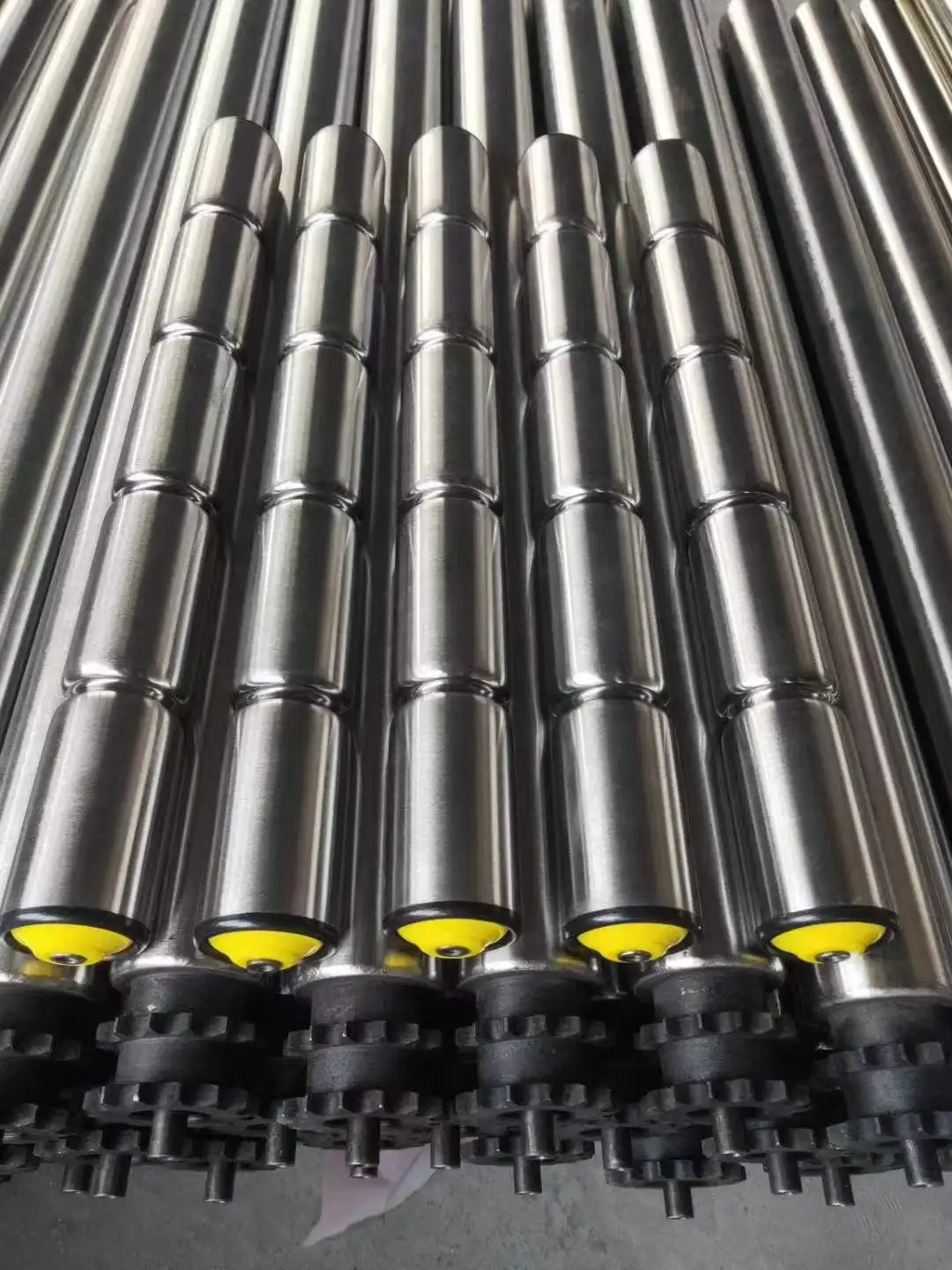 Customized Power Conveyor Double Sprockets rollers  Custom Drum Sprocket Rollers