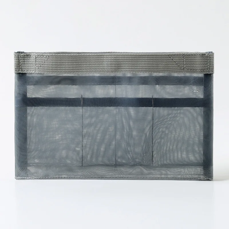 Luxury mesh cosmetic bag for makeup bubble bag cosmetic skincare bubble bag slider