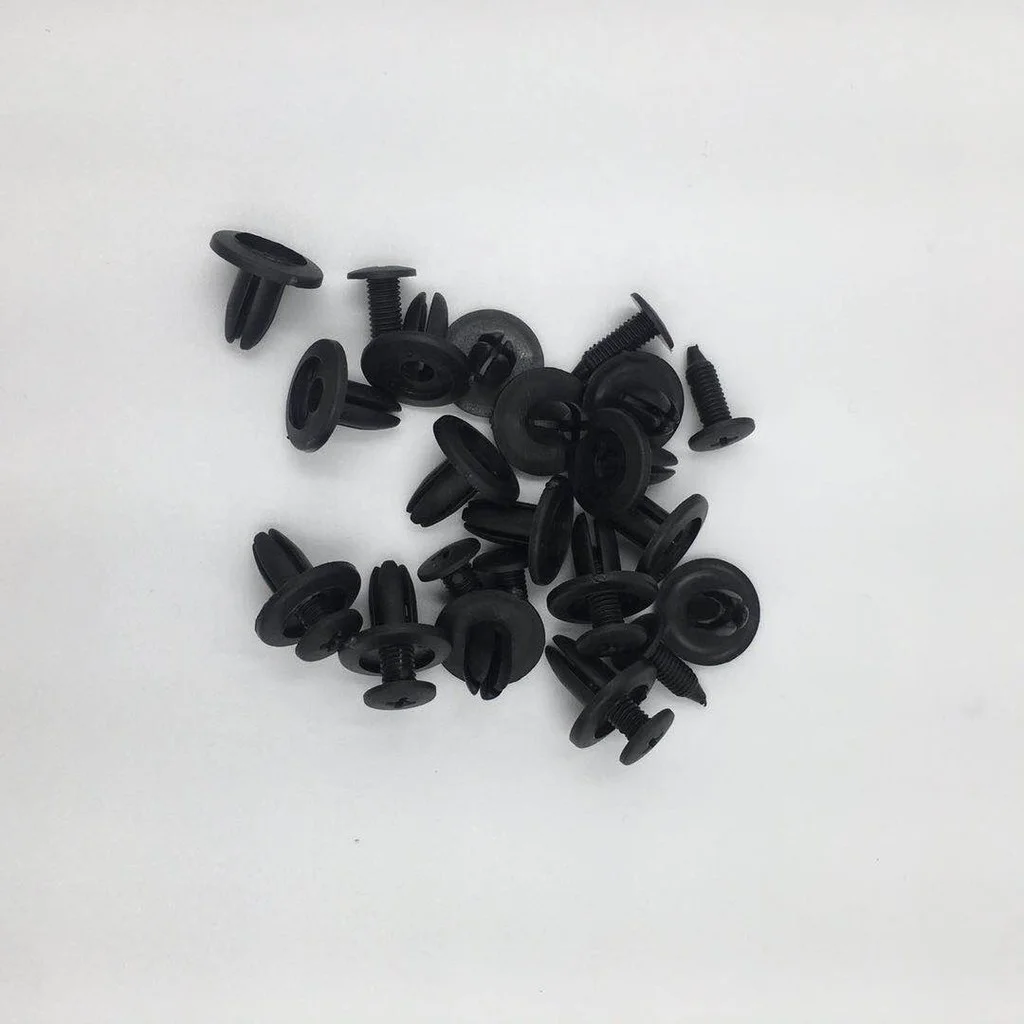 100PCS/bag  6mm  clips plastic fasteners for Chery BYD KIa HYUNDAI e46 m3 Engine Cover Clips