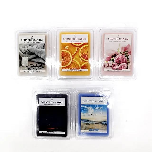 LXP01 Wholesale price scented soy candle wax block Wax Melt Clamshells Packaging