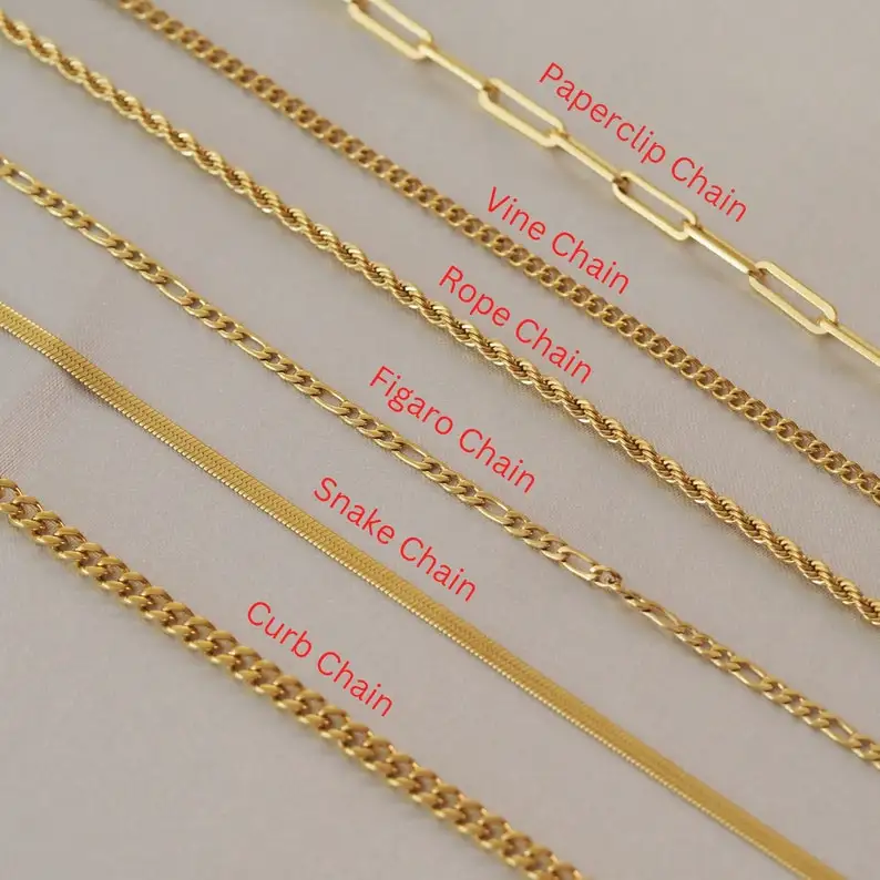 Fashion Waterproof Stainless steel 18K Gold Filled Chain Necklace Flower pendant Birthstone pendant Gift for her