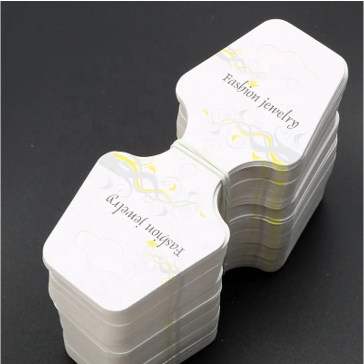 White fashion DIY printing card ornament hangtag jewelry bracelet necklace display card