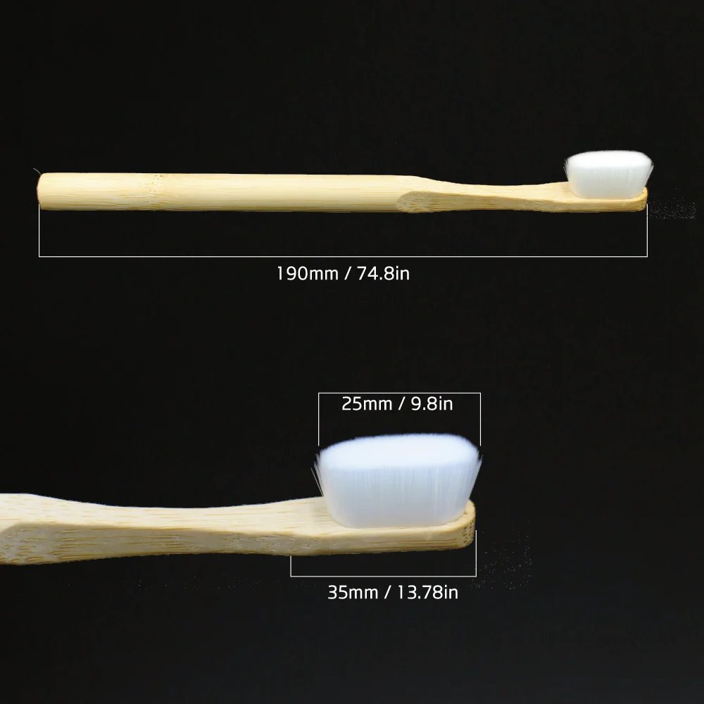 Super Soft Bamboo Toothbrush Micro Nano Toothbrush for Sensitive Gums Daily Necessities Protect Fragile Gums Bamboo toothbrush