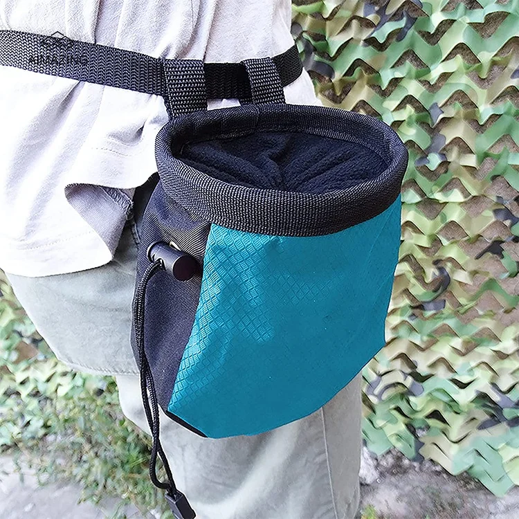 Professional Rock Climbing Gym Chalk Bag Magnesium Powder Storage Bags With Belt