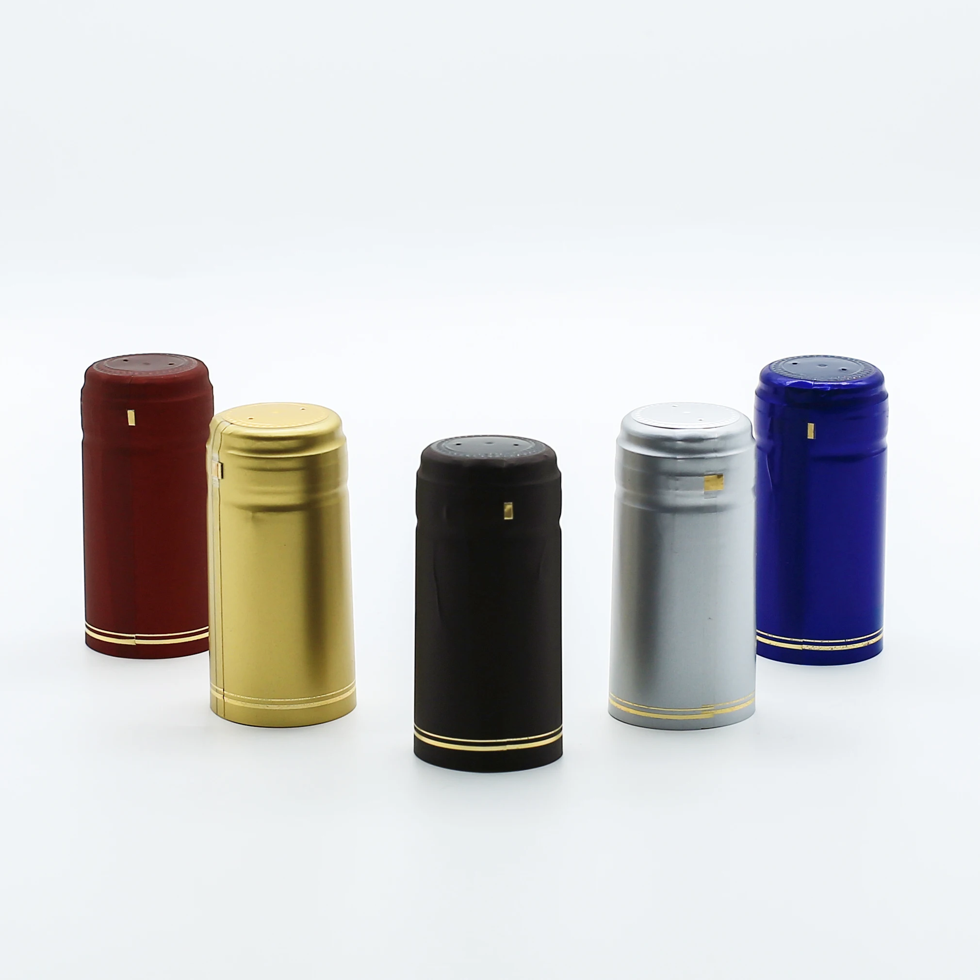 Custom Wine Bottle Shrink Caps 30mm Pvc Heat Shrink Cap Wine Capsule