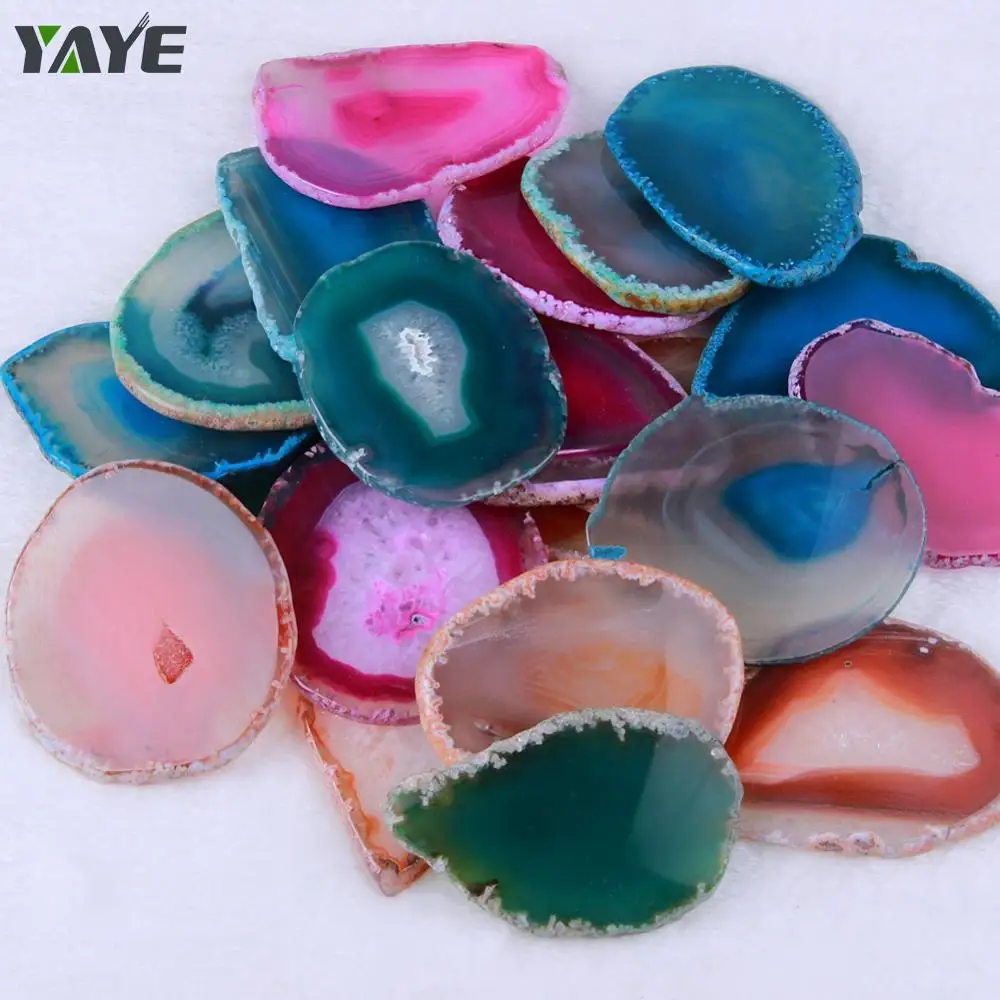 Wholesale Factory Price Bulk Agate Coaster Slices Natural Gemstone Agate Coaster