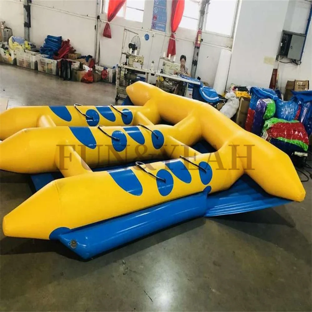 Inflatables float fly fish water sports boat inflatable float tube fishing flying boat pontoon