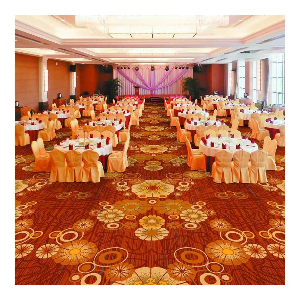 Kaili Luxurious 80% Wool 20% Nylon Axminster Carpet for Hotel Banquet Halls Bedroom Casino Corridor Outdoor Villa Stage