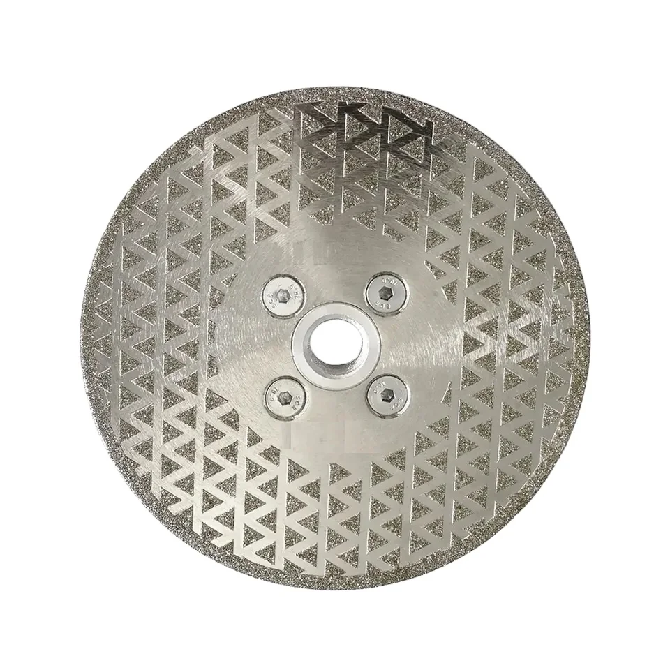 TSPEI 5 inch 125mm M14 thread Double Sided Electroplated Diamond Granite Saw Blade Cutting Tools Grinding Tool