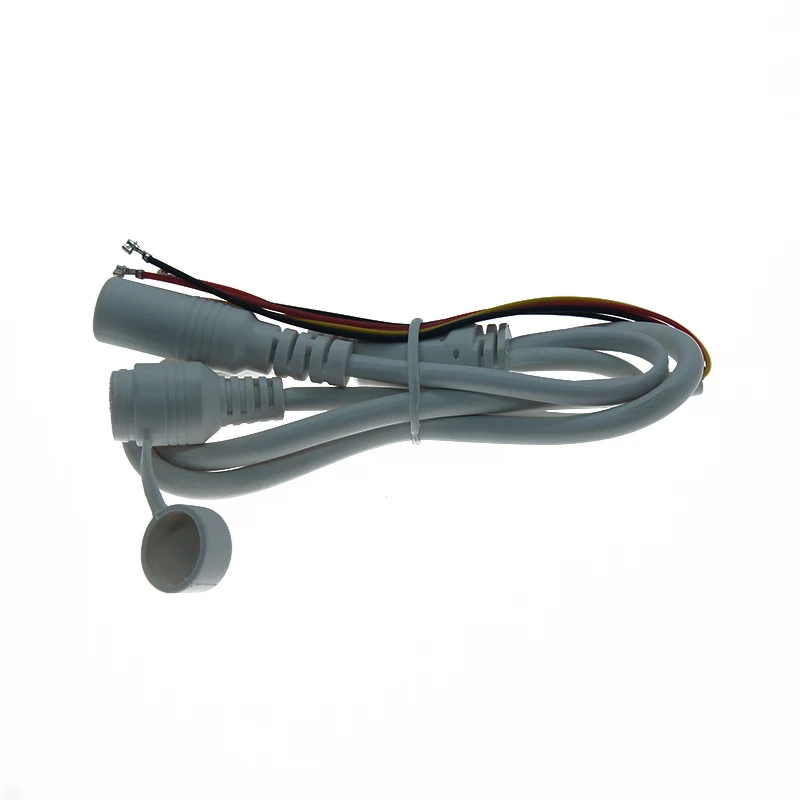 5pin Reset Cable 4P+F Twisted Pair Bare Copper HDPE IP67 Waterproof DC Jack BNC F with Reset Switch POE Split Cable PVC