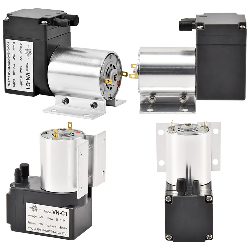 24V 10W 15L/min -80KPa Customizable Mini Industrial Electric Air vacuum Diaphragm Pump For Medical Equipment