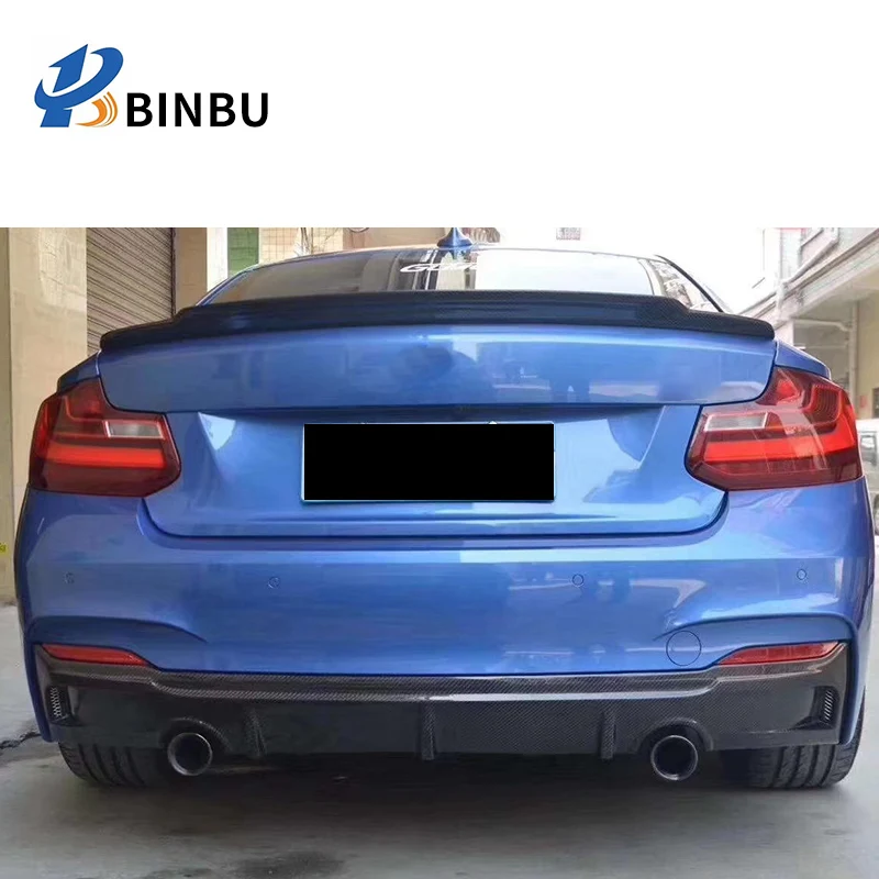 FOR BMW 2 Series F22 carbon fiber rear diffuser rear bumper body kit modified style Bilateral single entry Posterior li2016-2020