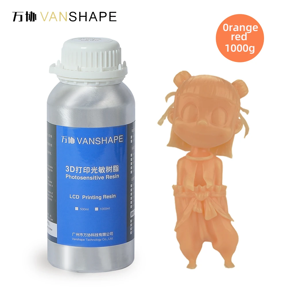 Vanshape UV Hard Resin For LCD 3D Printer High Hardness Clear UV Curing Resin For Figures