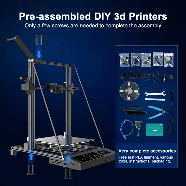 SUNLU Multi-function Desktop 3d printer extruder carbon fiber 3d printer large size wholesale 3d printer