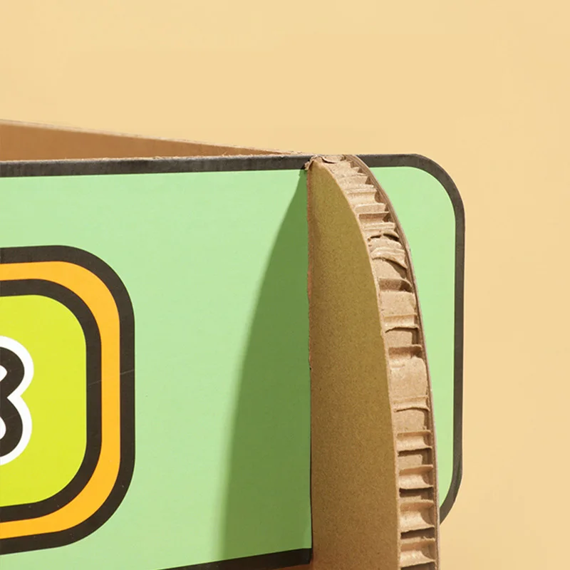 Animal Bus Double Deck Cat Scratcher Cardboard Large Pet Toy Supplies For Cat catch Bed House