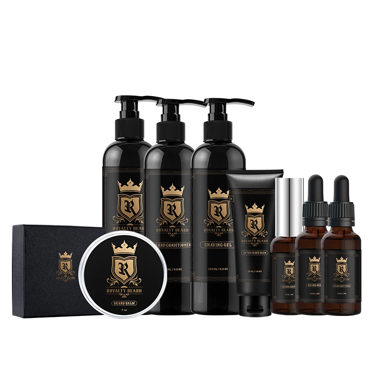 Hot Selling Mens Beard Growth Kit Serum For Beard Growth Oil Products Balm Care Set Grooming Kit Private Label