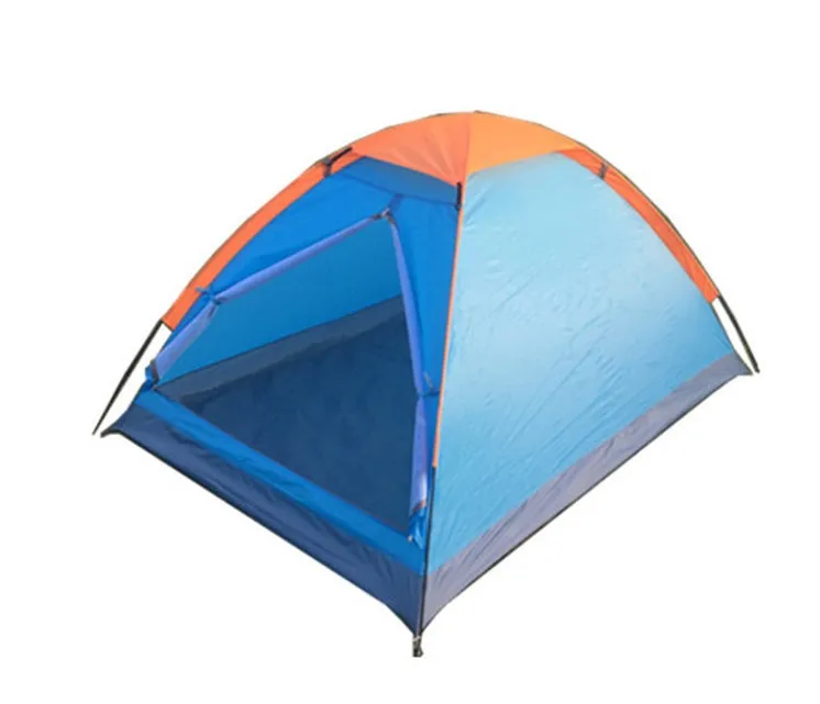 8-12 Persons Inflatable Outdoor Large Space Family Camping Double Layers 2 Rooms 1 Living Room Camping Tent 430*310*200Cm