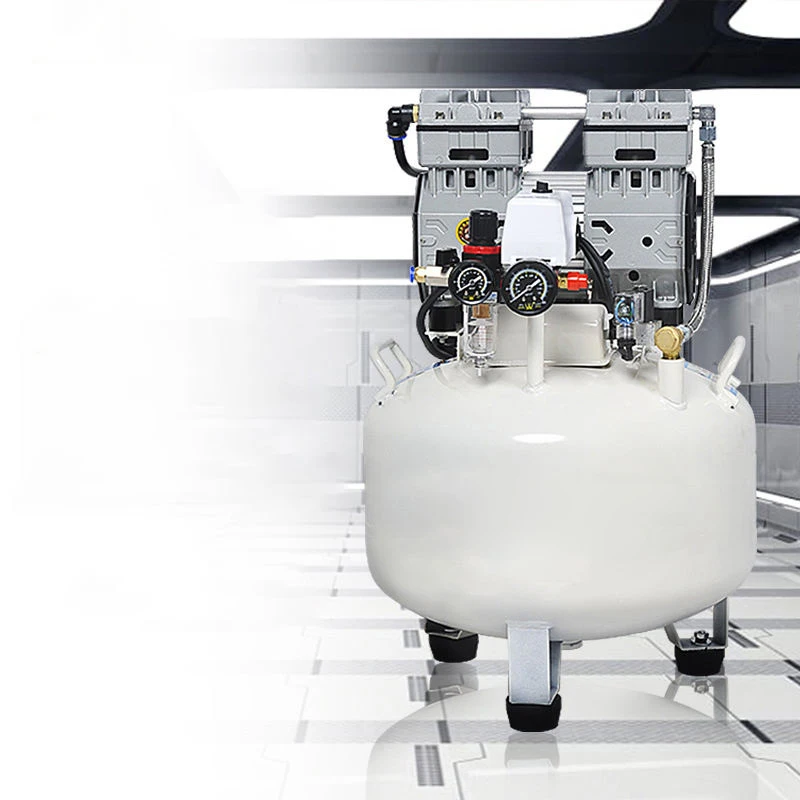 Low Noise High Pressure Medical Air Compressor for Dental Device 2PC Dental Chair 750W