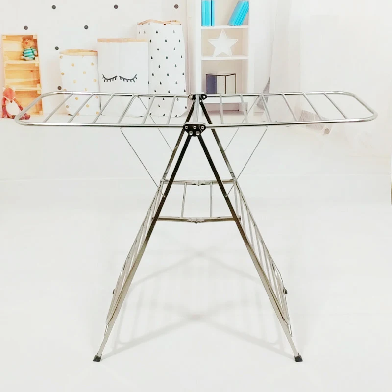 SJHL-7019C  stainless steel  manual storage floor indoor outdoor clothes drying rack factory direct shelves custom processing