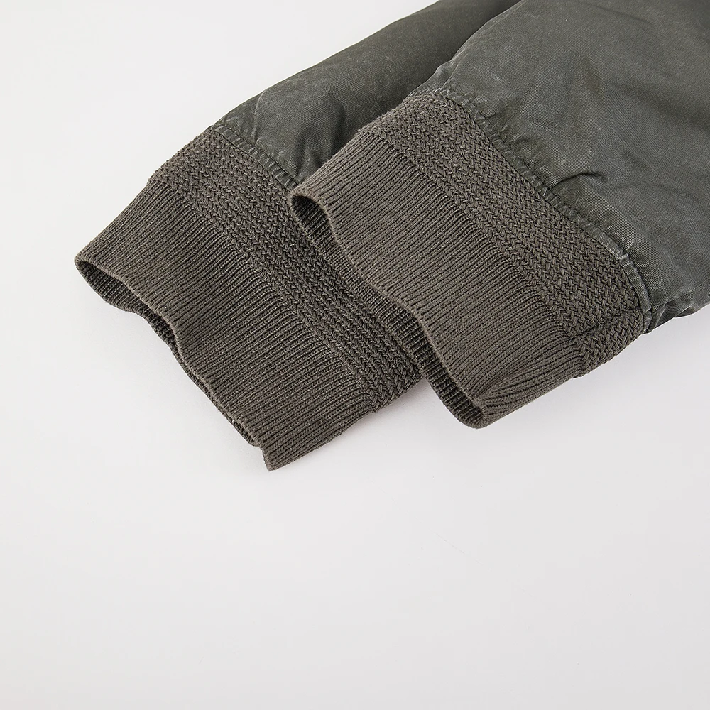 Windbreaker custom warm casual padded coat embroidered patches nylon men outerwear winter jacket waterproof bomber jacket men