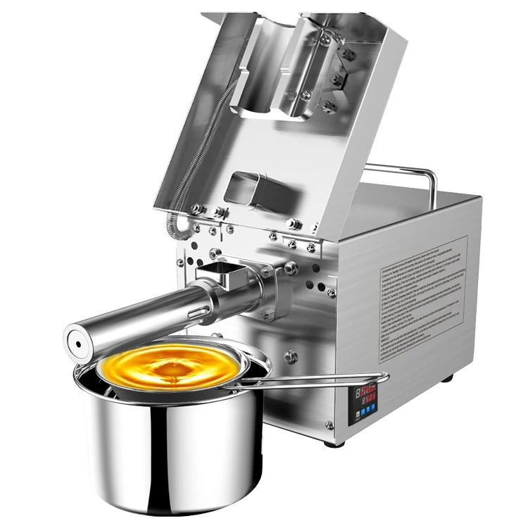 Mini Cold Oil Producing Machine Small Home use Peanut Soybean Sesame Sunflower Coconut Screw Oil Press Machine