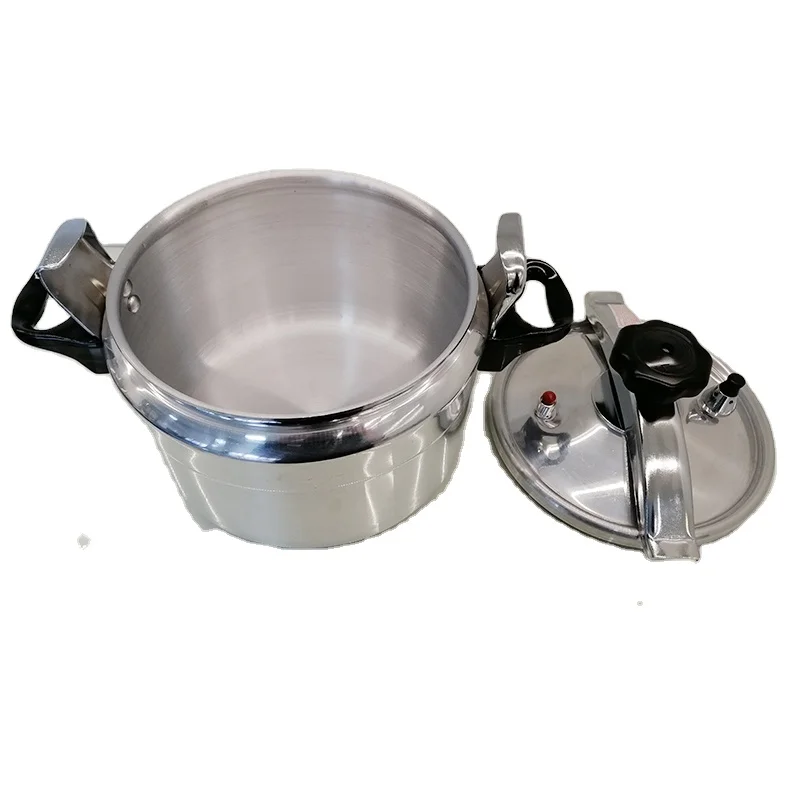 7L Aluminum Pressure Cookers Polishing Surface Explosion Proof Bakeliter Handle Multiple Safety Devices Gas Cooker