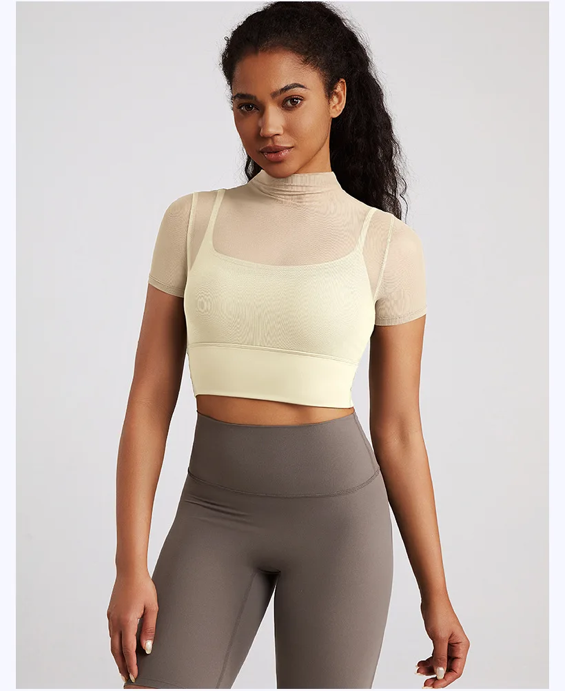 Hot Sale Women Crop Top Fitness Custom Logo Women Yoga Bra Top Active Wear Private Label Sports Fitness Yoga Bra