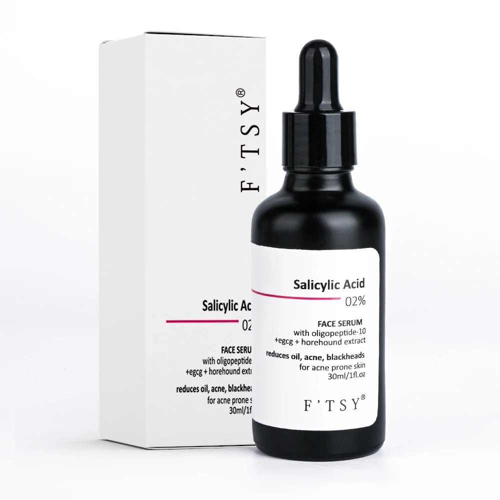 Salicylic Acid Serum for Face Blackhead Acne Removal with Hyaluronic Acid Herbal Ingredients Pore Shrinking Feature Liquid Form