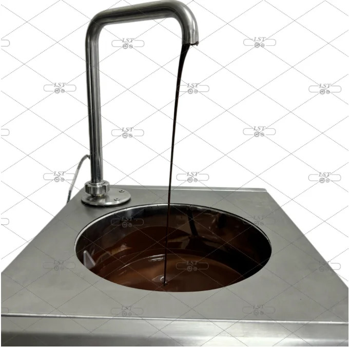 LST small  batch tempering machine 10/25/60/100L  high quality  chocolate tempering machine with customize dosing plate for sale