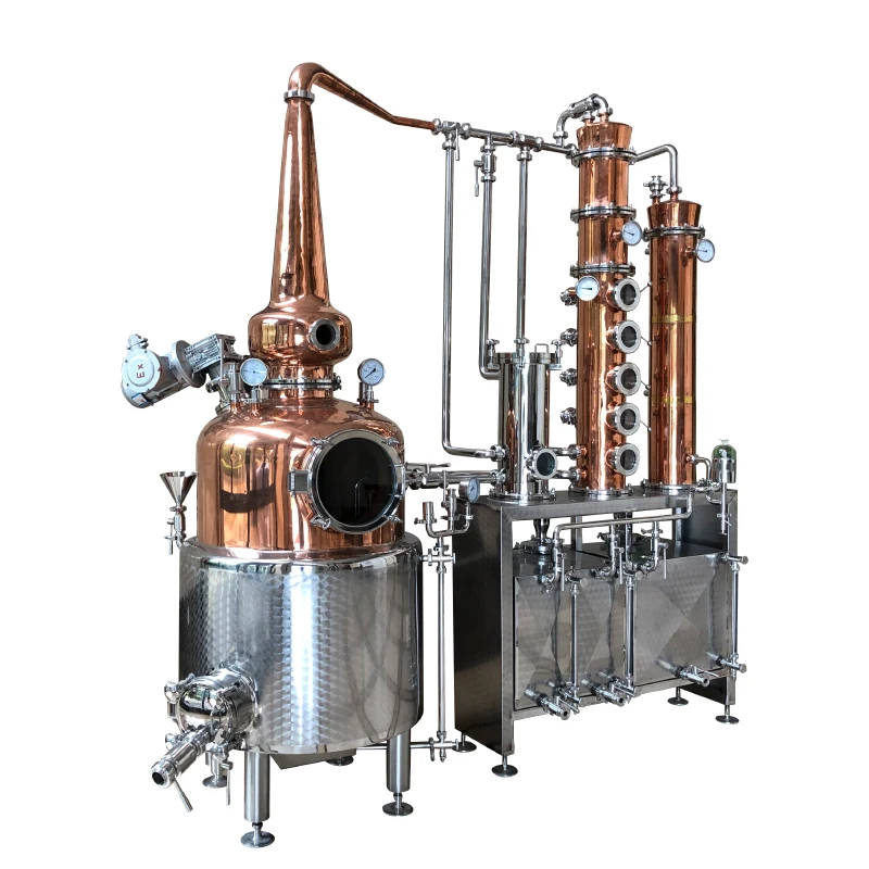 
200L Gin Moonshine Rum distill vodka whisky brandy distillery equipment fermentation tank and alcohol distiller 