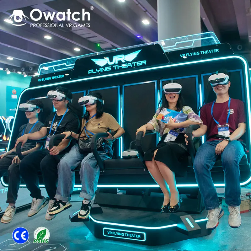 Attraction Shooting Game Flying theater manufacturer 9d Cinema Dark Ride Flight Theater Sightseeing for shopping mall