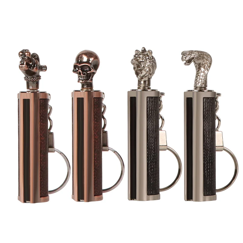 Futeng Vintage Inflatable Lighter Portable Metal Smoking Lighters Wholesale Pocket Portable Windproof Lighters for Cigarettes