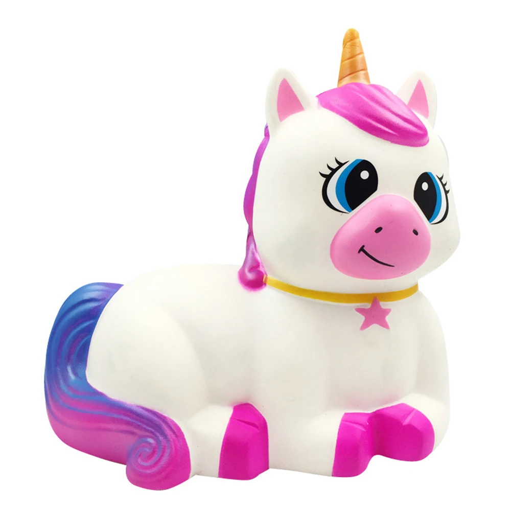 Сжимаемые игрушки в виде единорога, животных, сжимаемые игрушки большого размера из полиуретановой пены, антистрессовые игрушки
