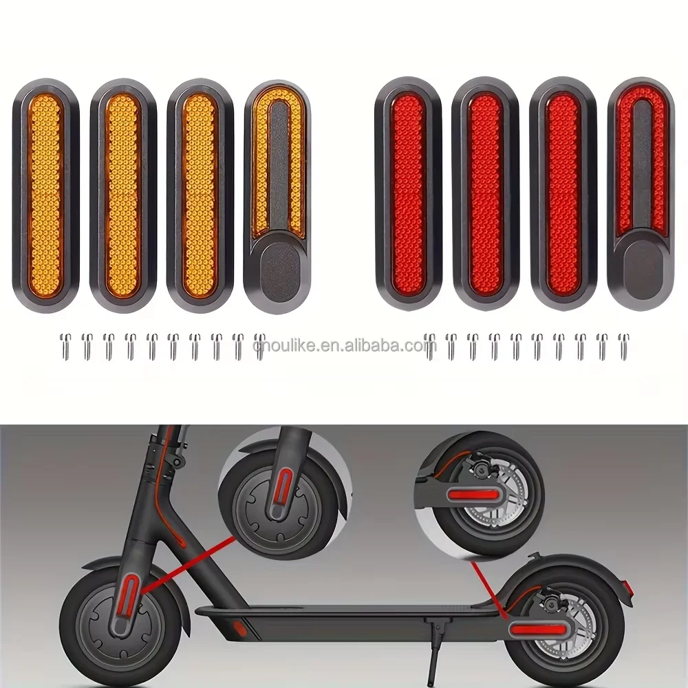 Reflective Wheel Cover Protect Shell for Xiaomi M365 Pro 2 1S Electric Scooter Front Rear Hub Cap Safety Night Reflector Sticker