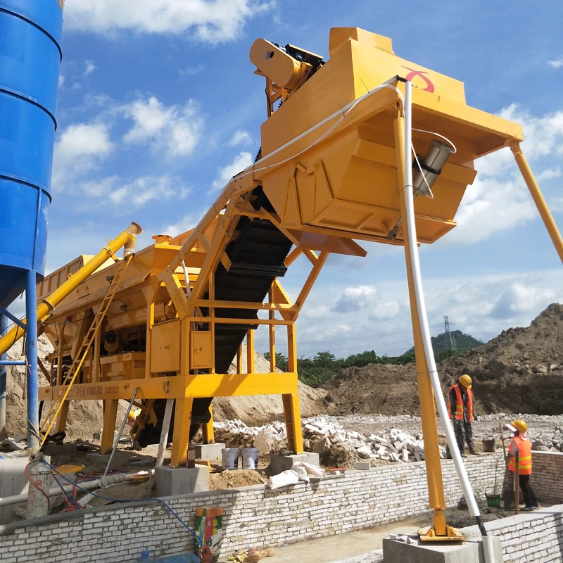 Factory Price of Continuous Soil Mixing Plant 300T/H Both Stationary Type And Mobile Type Pugmill Mixer Horizontal silo