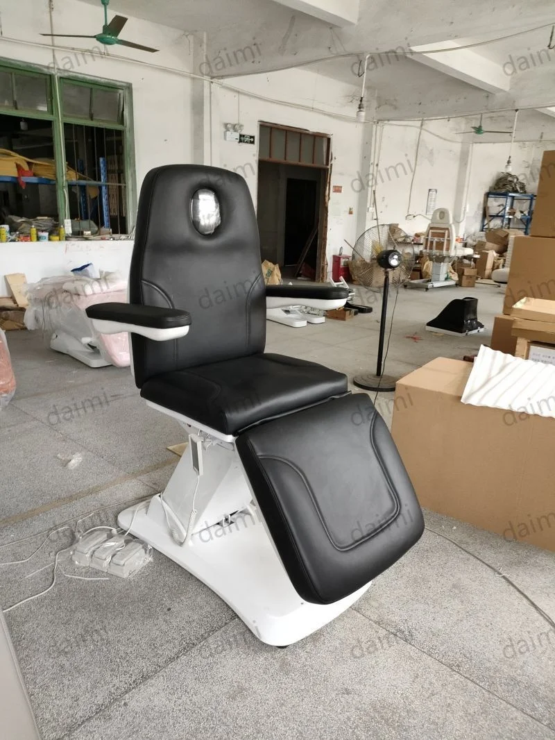 Luxury Electronic Medical Spa massage tattoo Facial beauty therapy salon chair 3 4 motors black electric beauty bed
