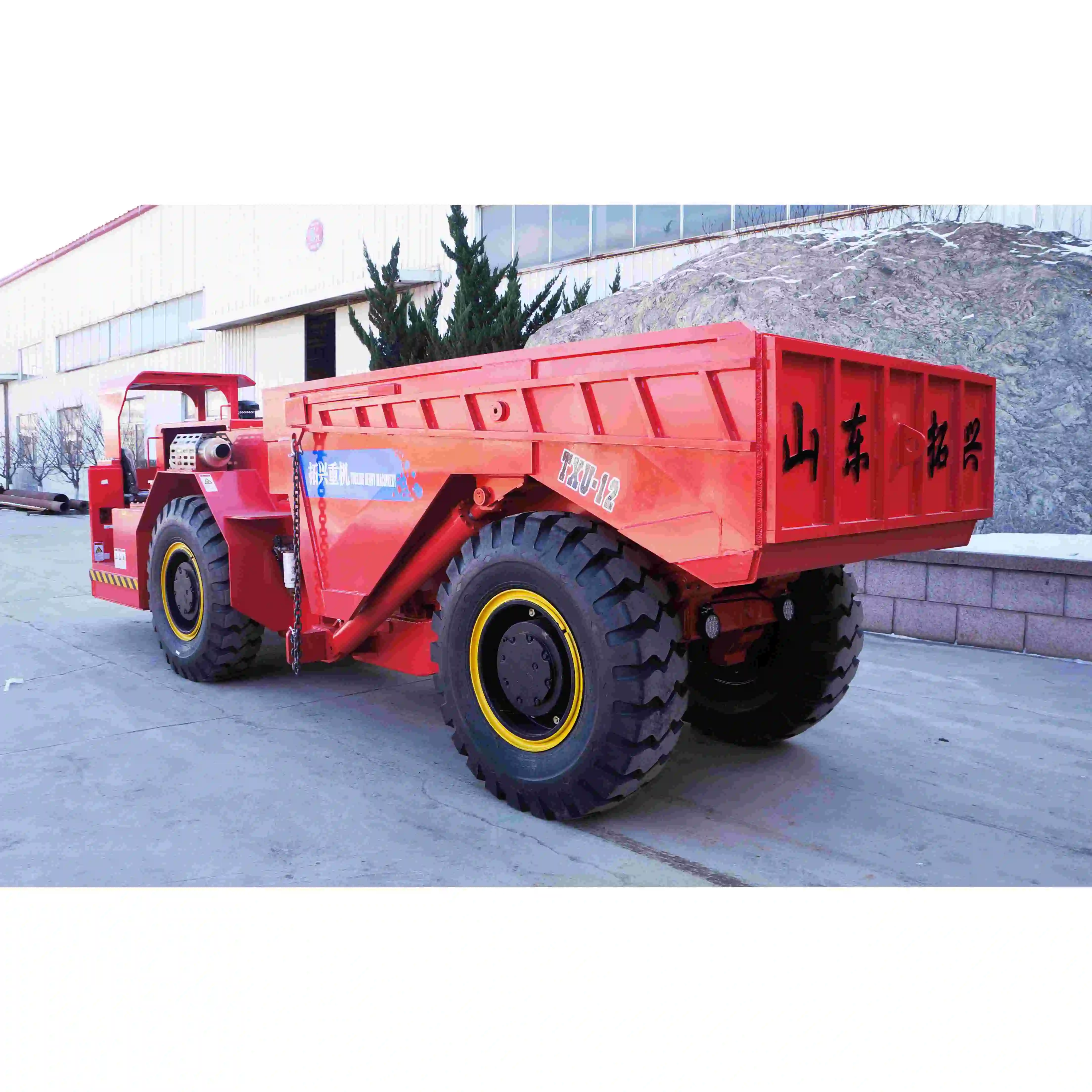 TU-12 Yantai Tuoxing 4x4 mining machinery 12 ton gold mining equipment dump  underground truck