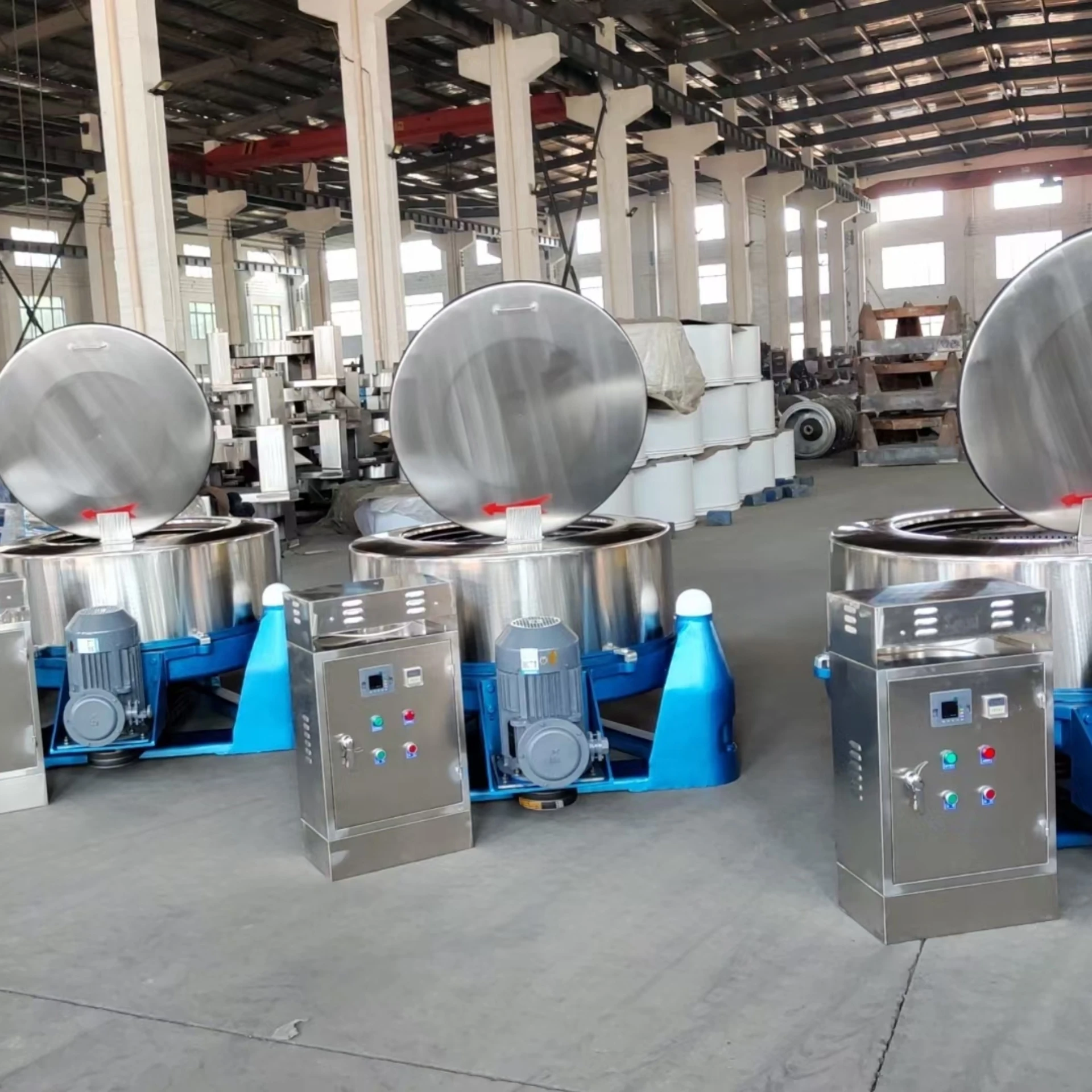 Commercial Centrifugal Spin Drying Machine 50kg Capacity 220V Voltage New Condition Electric Steam Fuel 100kg Laundry Equipment