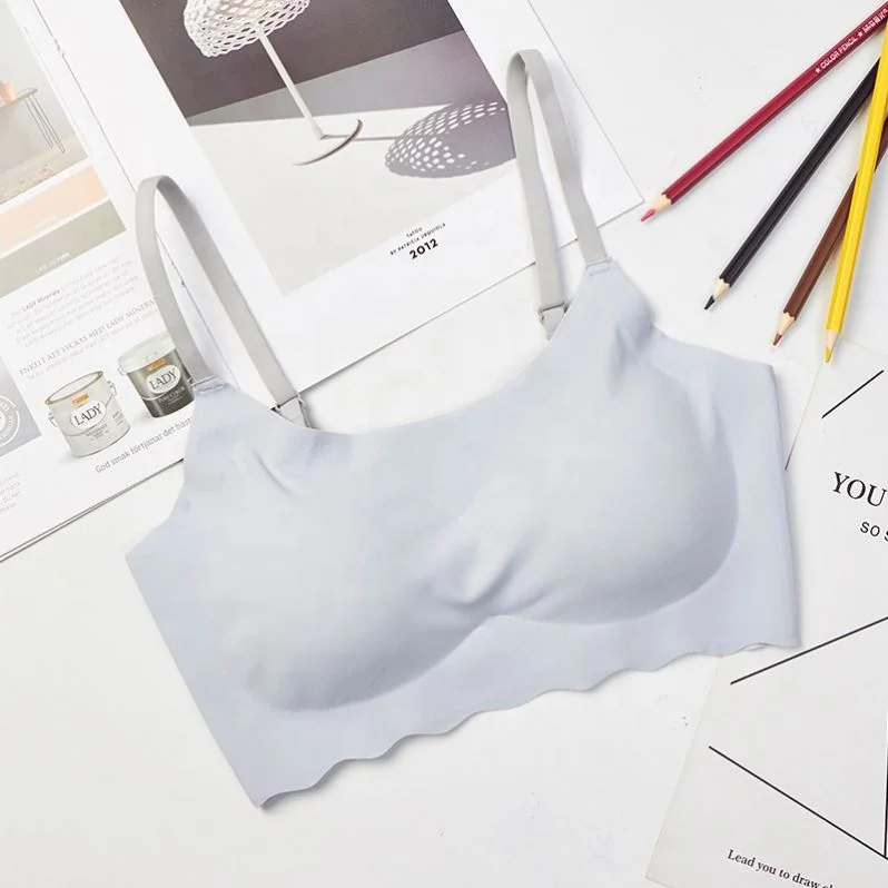 
Seamless Yoga Bra Nursing Sleep Bra Seamless Wirefree Camisole Fashion Bra Top with Removable Pads Zero Feeling 