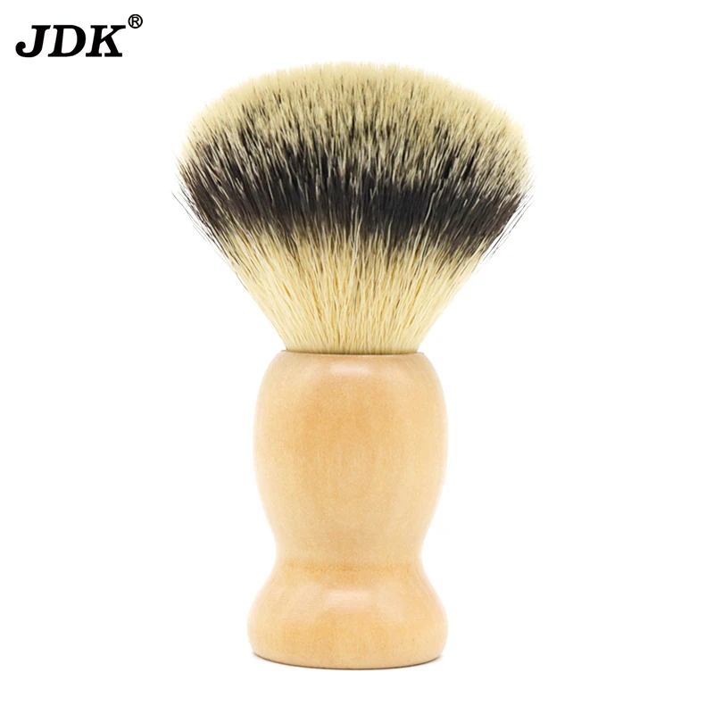 JDK 1pc Hot Synthetic Hair Knot Shaving Brush Best Natural Wooden Foaming Brush For Men