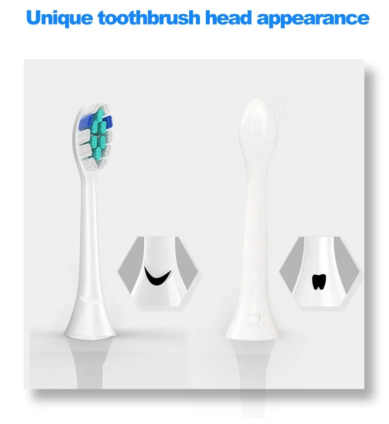 New Invention Teeth Cleansing Replaceable Tooth Brush Heads Removeable  Electric Toothbrush Head