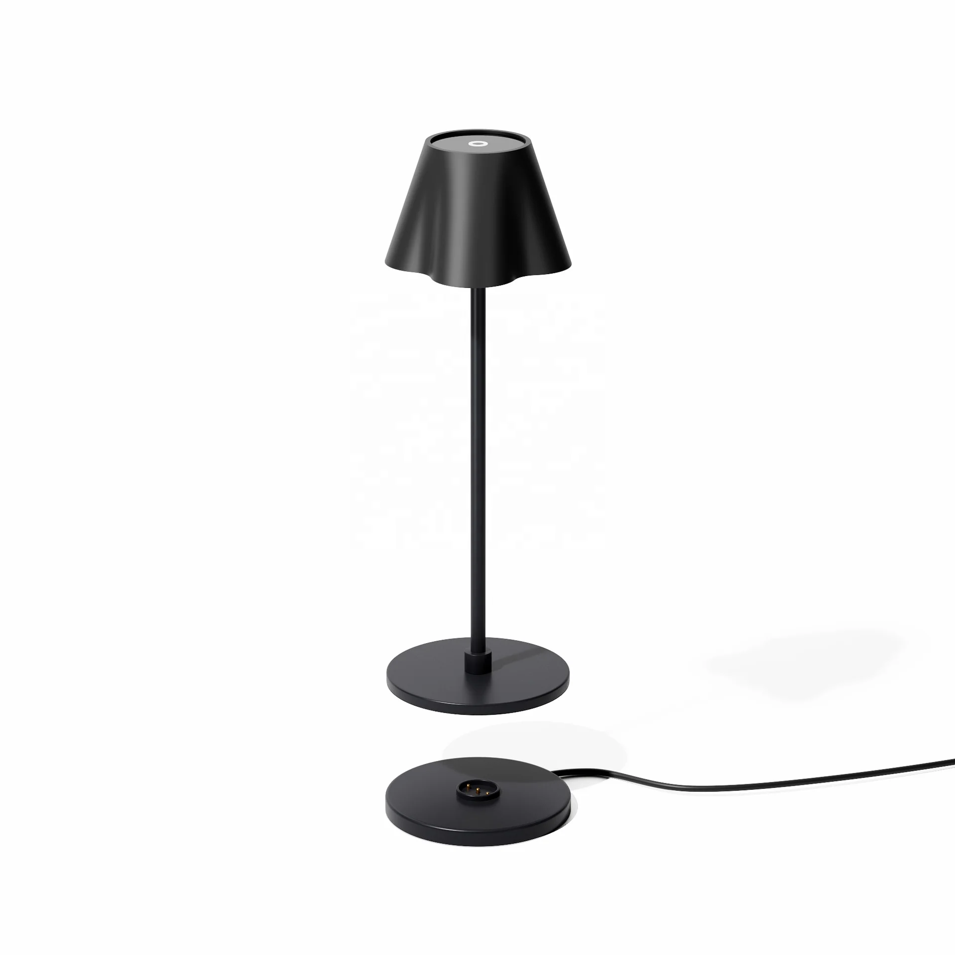 LED Table Lamp USB Power Aluminum Wireless Desk light Touch Dimming Restaurant Bettery Cordless table lights