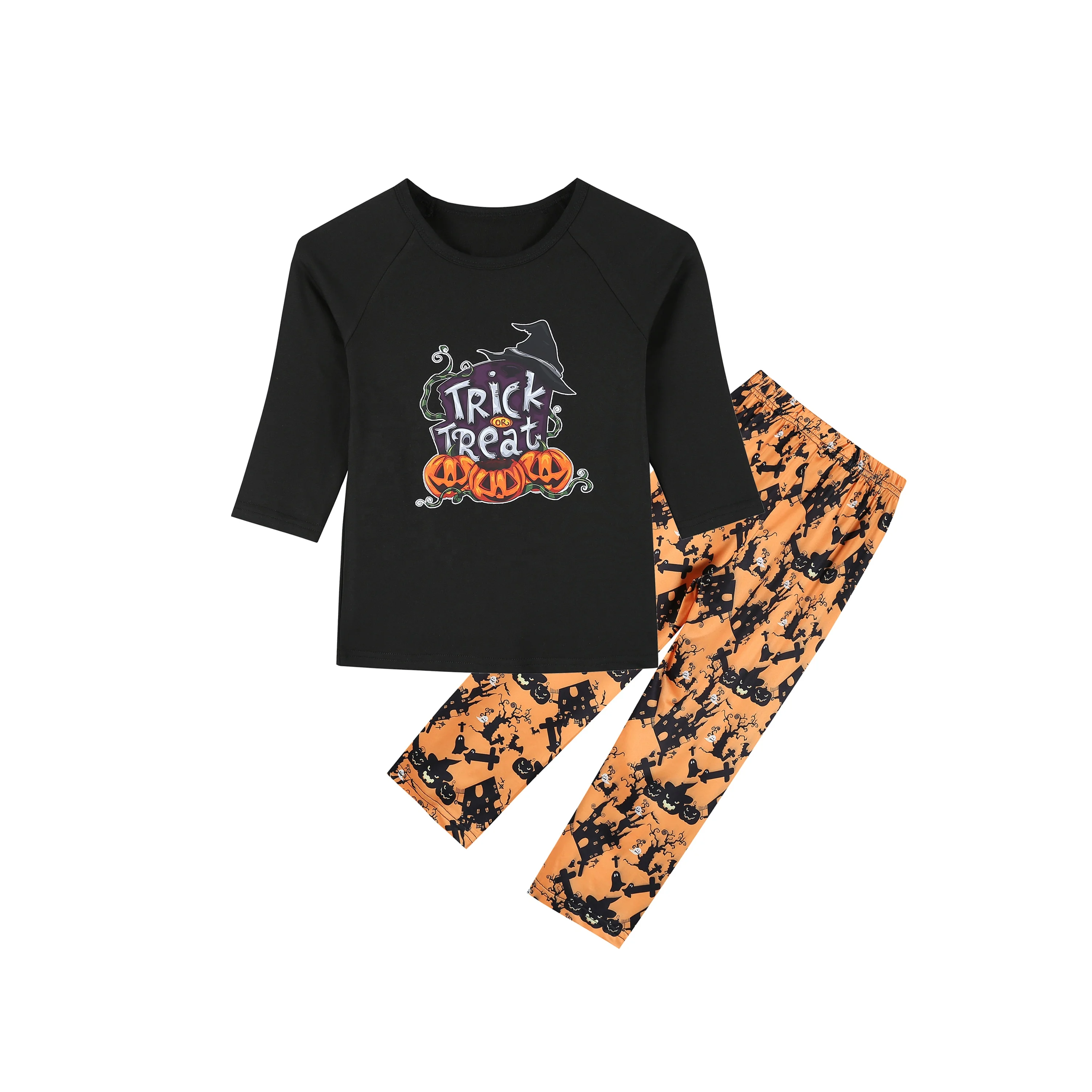 2021 Wholesale Kids Sleepwear Parent Child Suit Halloween Pajamas Sets Family Matching Clothing